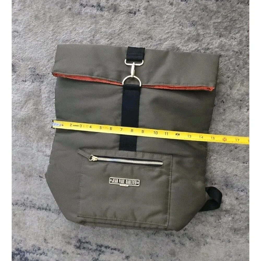 Jean Paul Gaultier Parfums Green Nylon Travel Weekend Backpack